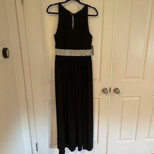 Black dress with sparkly waist